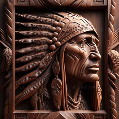 3D model Native American artists (STL)